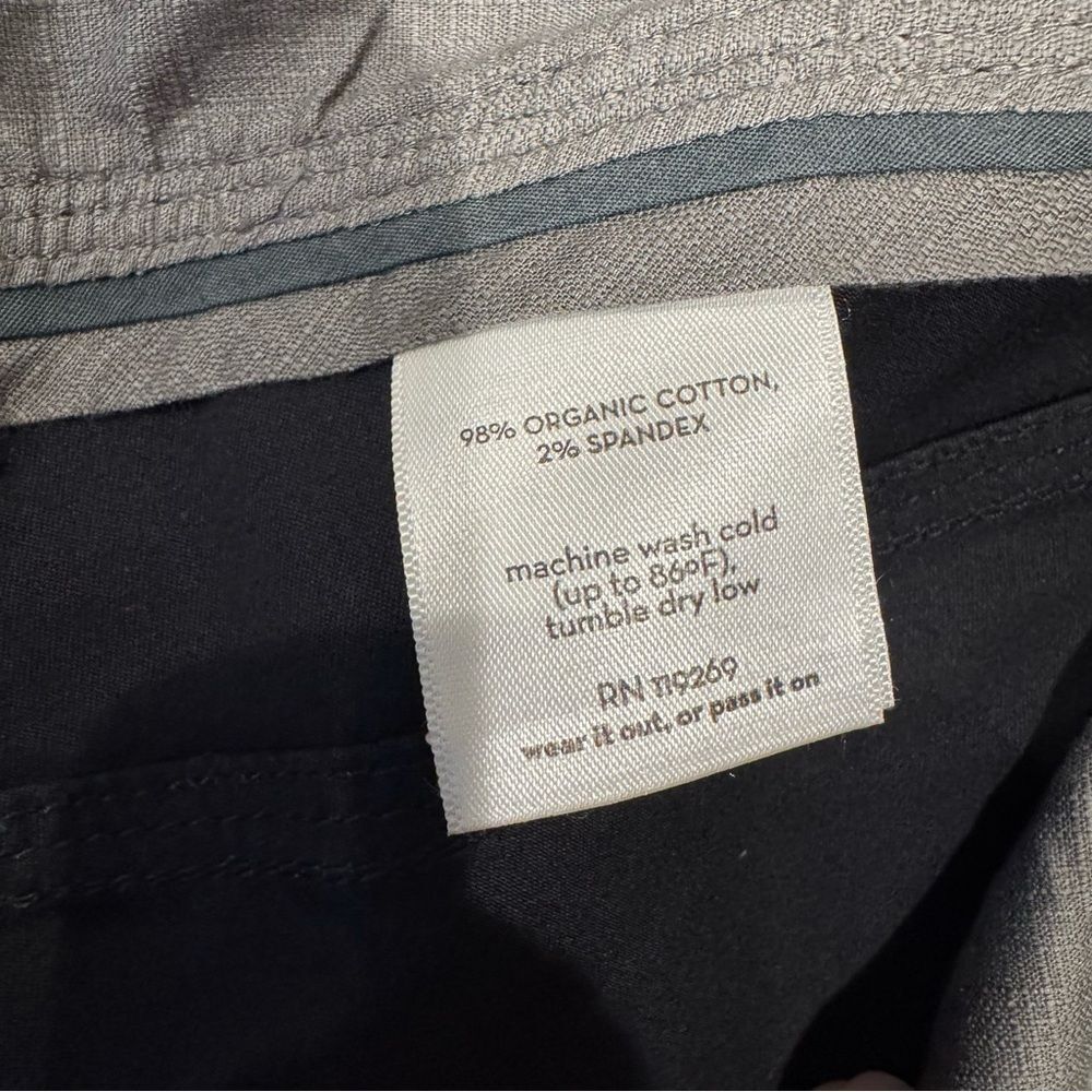 NAU black pants Cotton Blend - Picture 4 of 5
